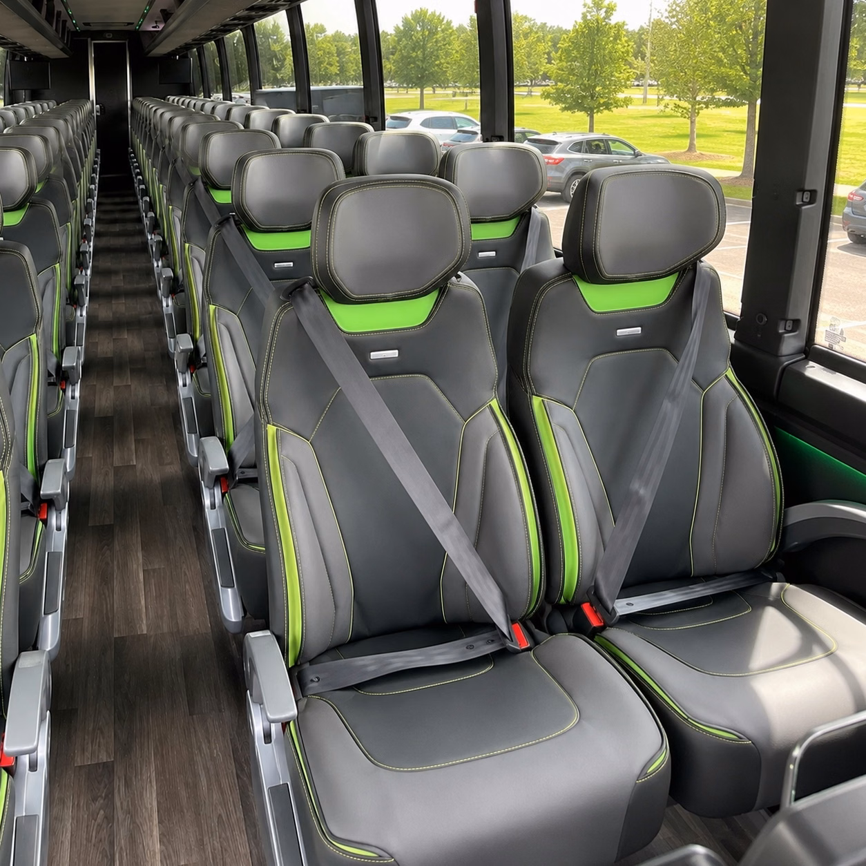 minneapolis charter bus interior
